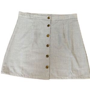 Sadie and sage, mini skirt button up size large